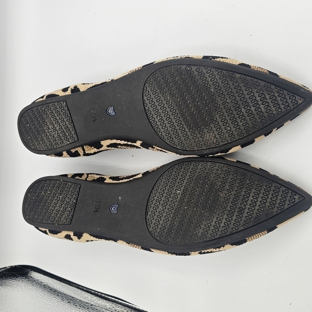 Rothy's Women's The Point Big Cat Flat in Leopard Size 11.5 - Picture 6 of 10